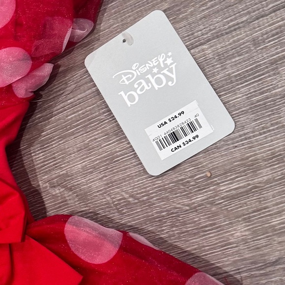 Disney Baby Red Polka Dot Dress with Accessories - Picture 6 of 9